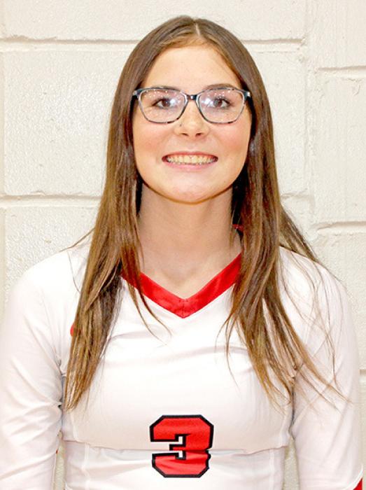 LAINEY DOBSON #3 Parents: Callie Beck &amp; Allen Dobson Year: 5’ 9” Sophomore Pos: S