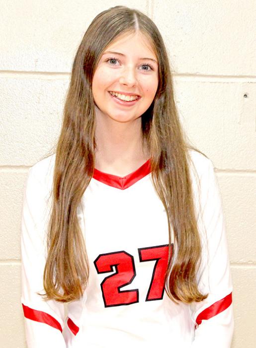 MAYA HULL #27 Parents: Cara &amp; Joseph Hull Year: 5’ 4” Freshman Pos: OH/DS