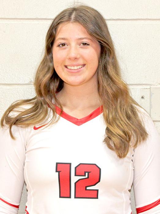 ELLA SPERL #12 Parents: Sarah &amp; Jon Sperl Year: 5’ 9” Junior Pos: RS/OH