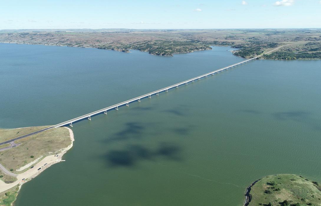 The Platte-Winner Bridge, or Francis Case Bridge, opened in 1966. (Photo courtesy of South Dakota Department of Transportation)