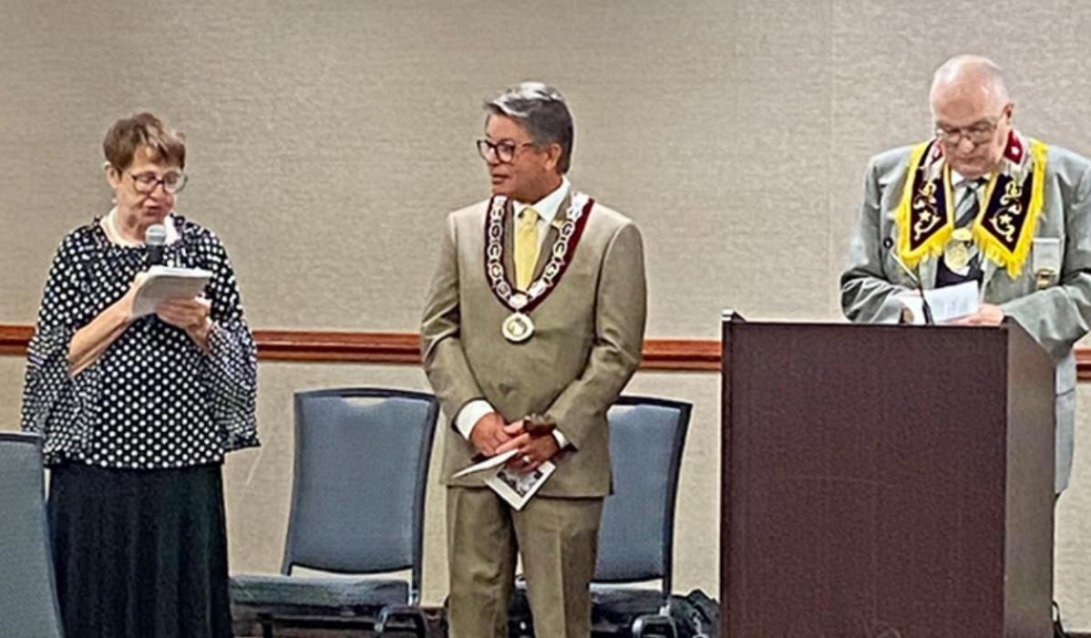Merrill McFayden was recently initiated as the State Grand Master at the 145th IOOF Grand Lodge Session.