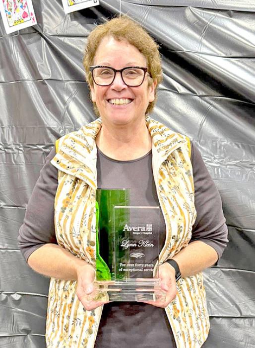 Klein receives years of service award