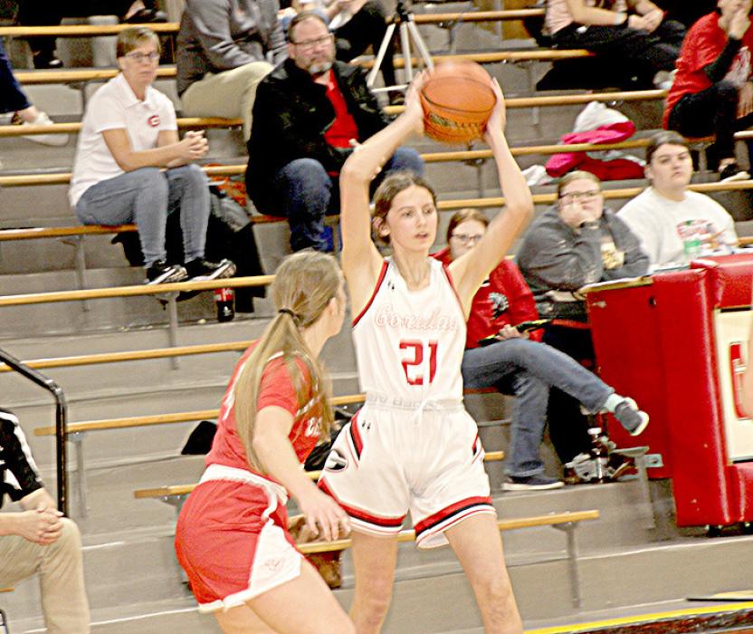 Regan Graesser assisted the Lady Gorillas in a 54-53 victory over the Cubs.