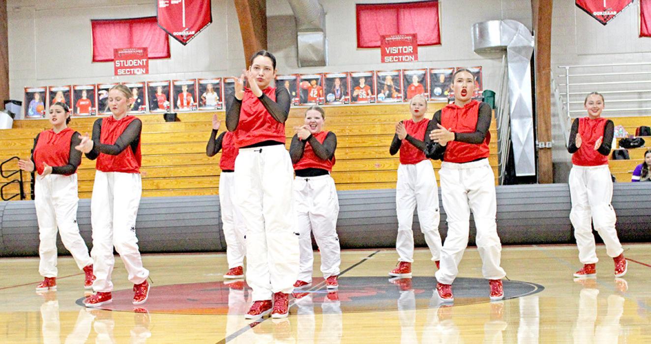 The dance team’s hip-hop routine is always a crowd favorite, and earned the highest dance score for the day. (Photo by Maya Hull)
