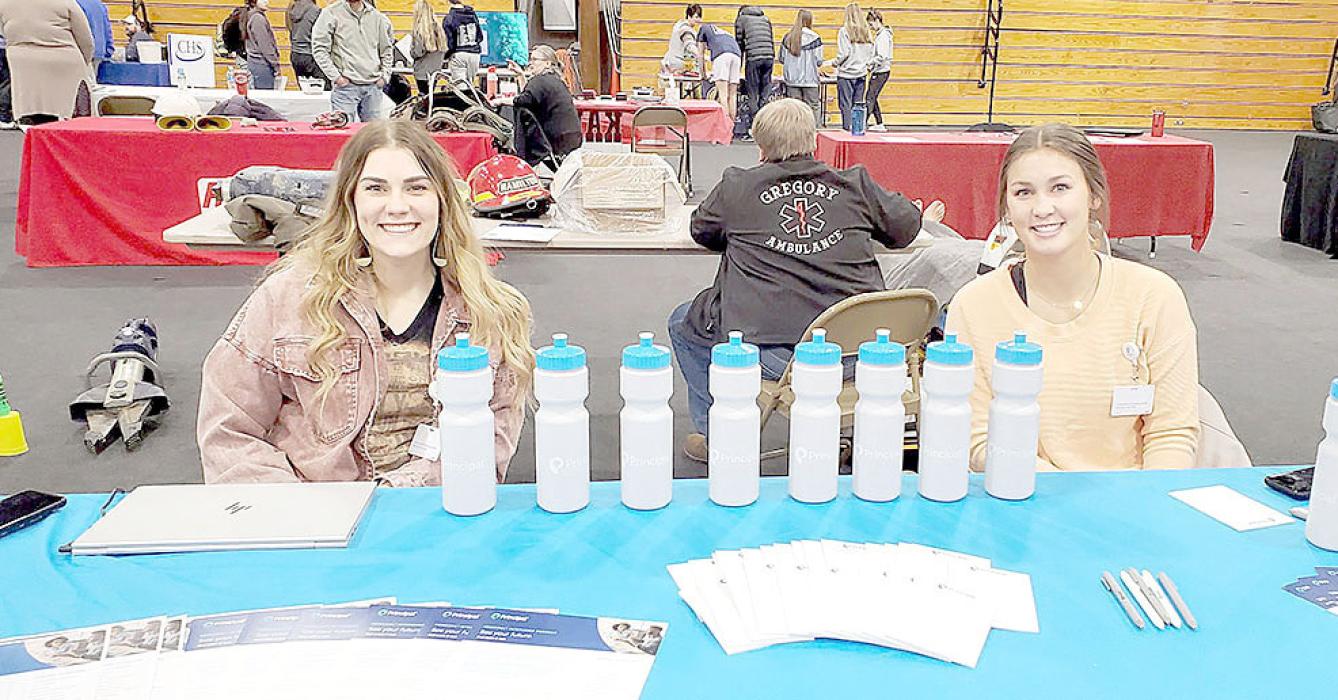 Lauren Braun and Brooklyn VanDerWerff were at Principal Financial’s table last year at the GED career fair to promote the company’s work from home option.