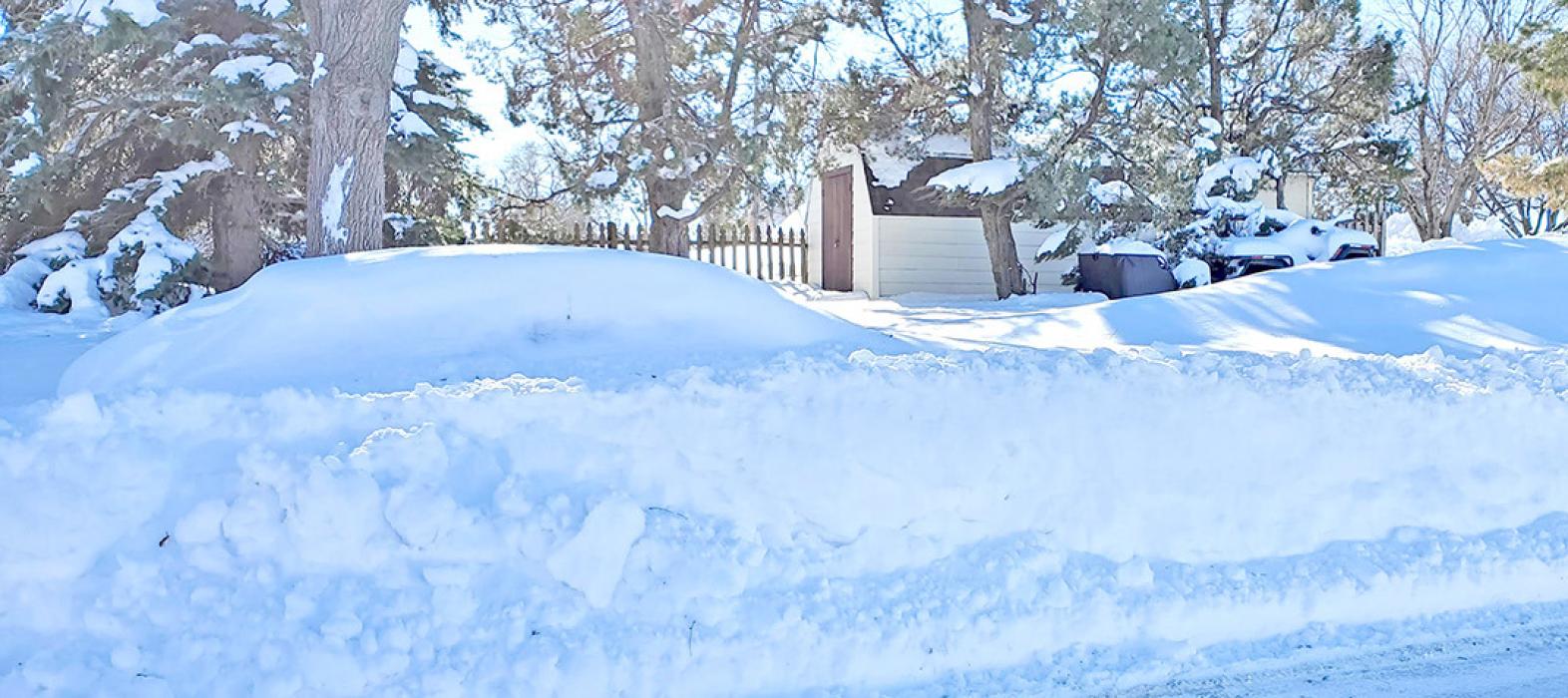 Gregory is still digging out of 44 ½ inches of snow from the last two snow storms