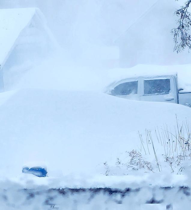 Progression of a blizzard
