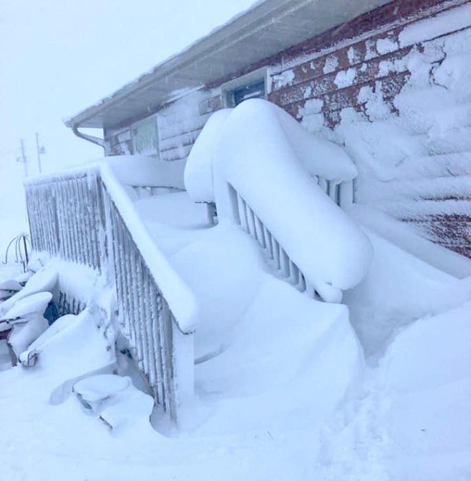 Progression of a blizzard