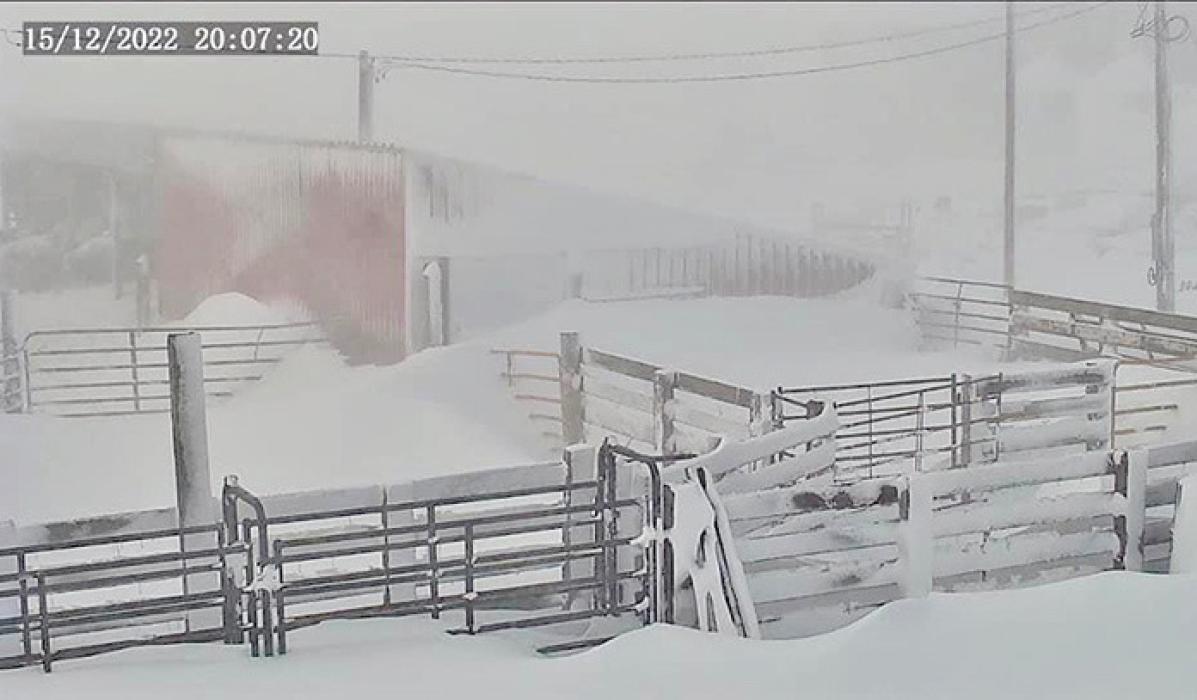 Progression of a blizzard